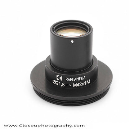 21.8mm clamp to M42x1 male thread adapter for Nikon Coolscan III (LS-30) lens