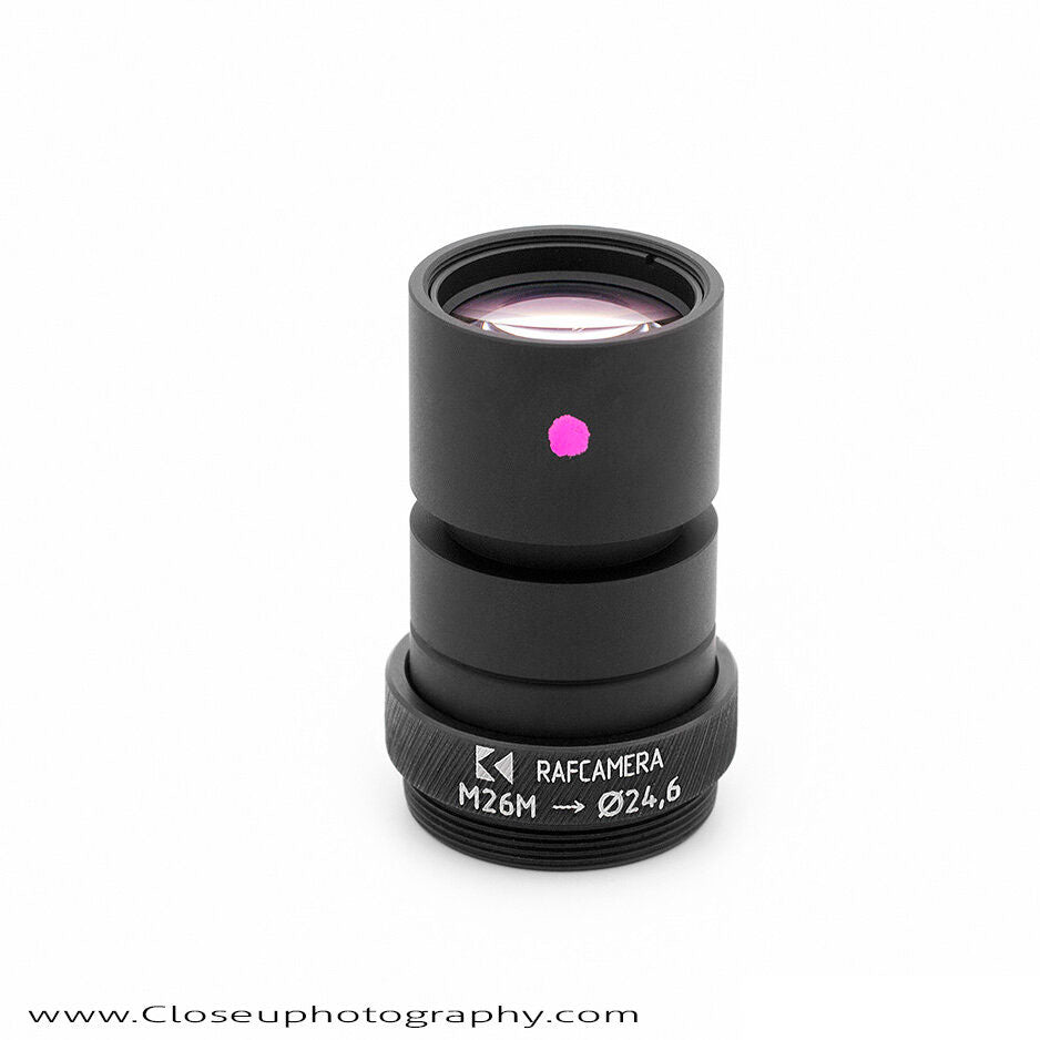 24.6mm clamp to M26 male thread adapter for Nikon ED scanner lens