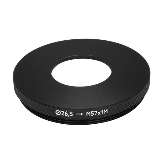26.3mm bore to M57x1 male thread adapter to mount shutters on Bronica S2 camera