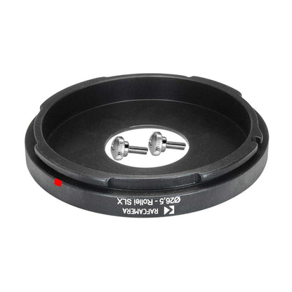 26.5mm bore to Rolleiflex SLX mount adapter for Compur #00 shutters
