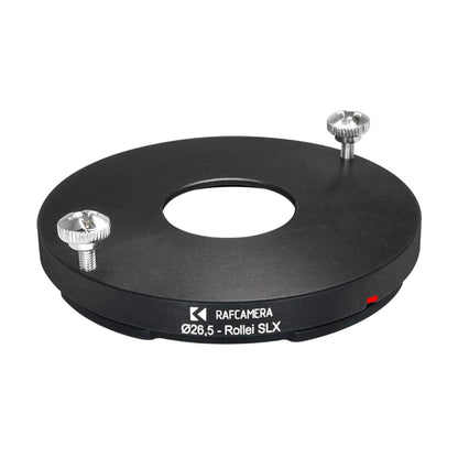 26.5mm bore to Rolleiflex SLX mount adapter for Compur #00 shutters