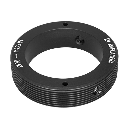 30mm clamp to M42x1 male thread adapter, flangeless
