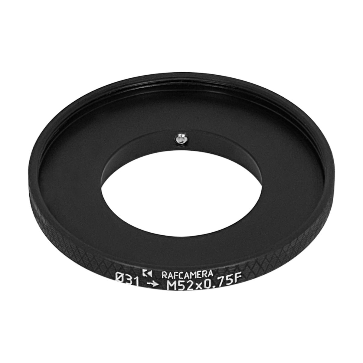 31mm clamp to M52x0.75 female thread adapter