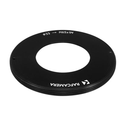 33mm bore to M65x1 male thread adapter