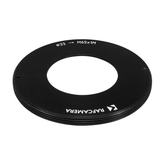 33mm bore to M65x1 male thread adapter