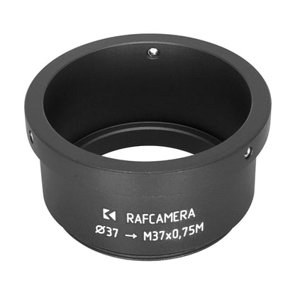 37mm clamp to M37x0.75 male thread adapter