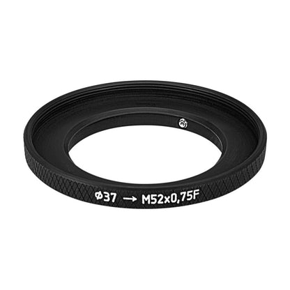 37mm clamp to M52x0.75 female thread adapter (step-up ring) for Kiev-16U lenses