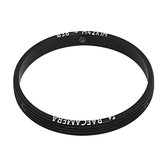 38mm clamp to M42x1 male thread adapter, flangeless