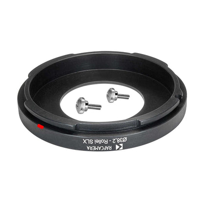 38.2mm bore to Rolleiflex SLX mount adapter for Compound Dagor shutters