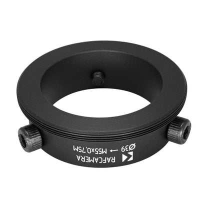 39mm clamp to M55x0.75 male thread adapter (for Kowa 16-A lenses)
