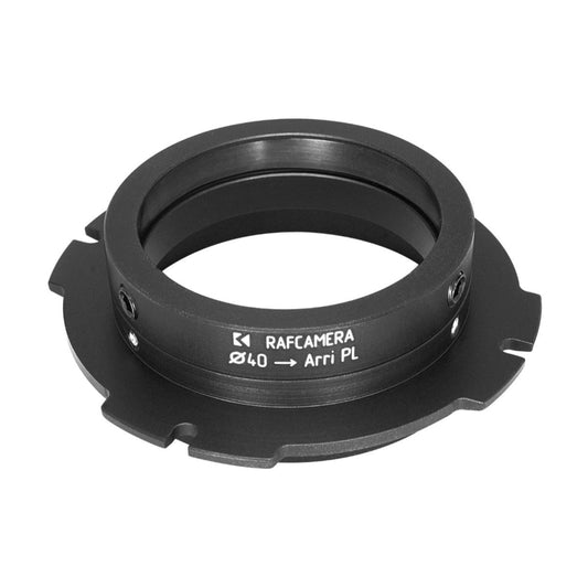 40mm clamp to Arri PL camera mount adapter for 2/47.5mm Cinelux