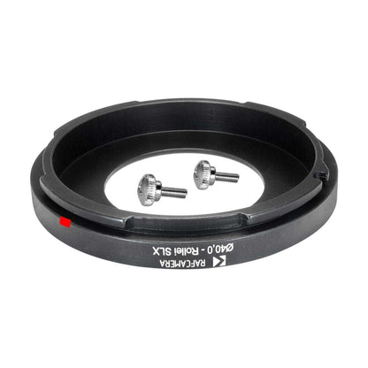 40mm bore to Rolleiflex SLX mount adapter for shutters