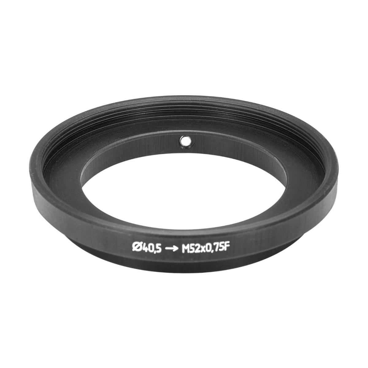 40.5mm clamp to M52x0.75 female thread adapter