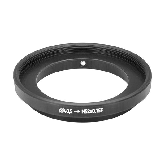 40.5mm clamp to M52x0.75 female thread adapter