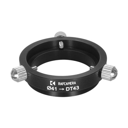 41mm to 43mm dovetail adapter (Zeiss eyepiece tube to PZO microscope)