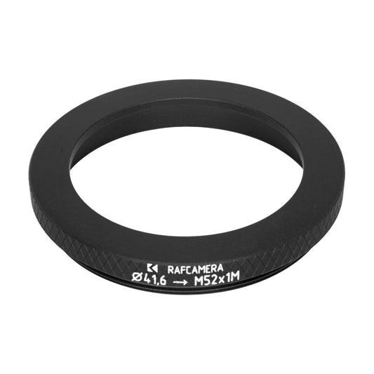 41.6mm bore to M52x1 male thread adapter for shutters