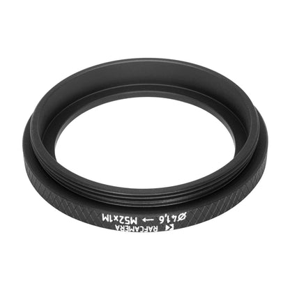 41.6mm bore to M52x1 male thread adapter for shutters