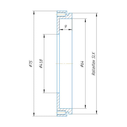 41.8mm to Rolleiflex SLX mount adapter for #1 shutters