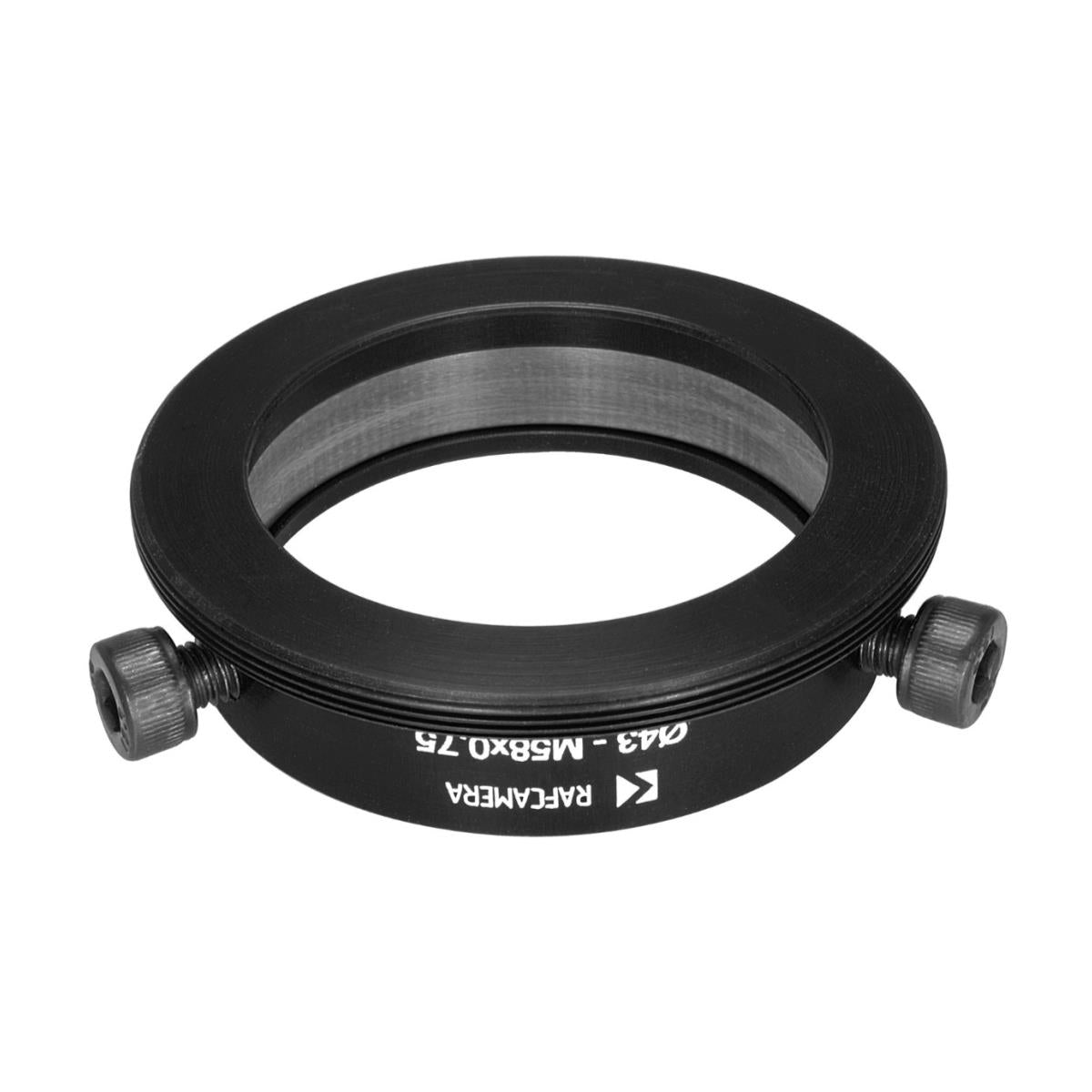 43mm clamp to M58x0.75 male thread adapter (for Kowa 16-D lenses)