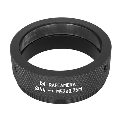 44mm clamp to M52x0.75 male thread adapter