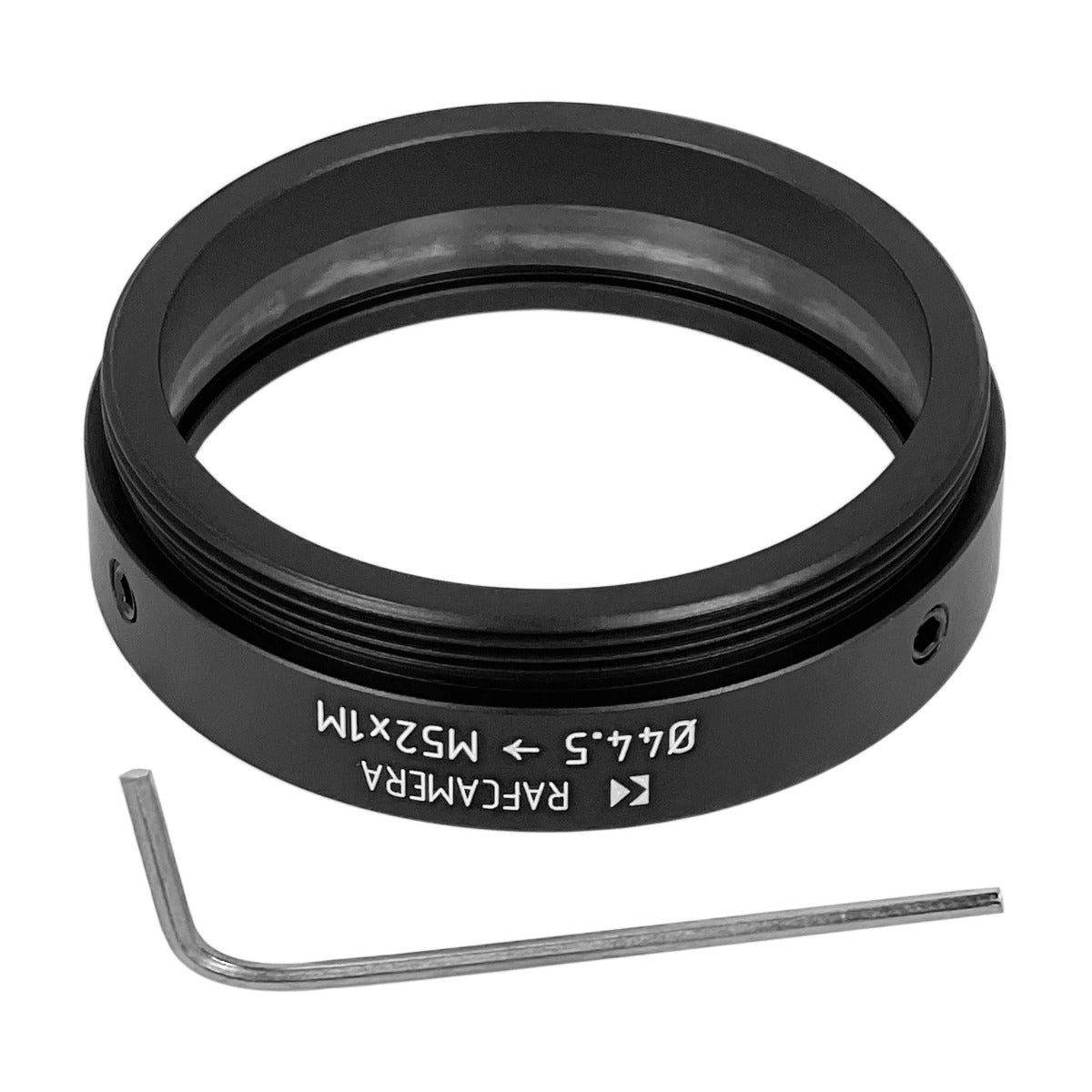 44.5mm clamp to M52x1 male thread adapter