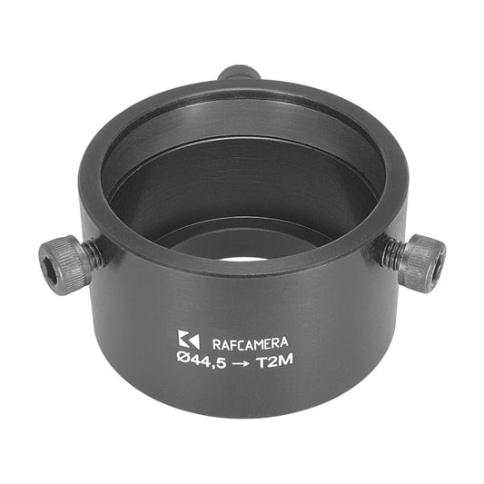 44.5mm clamp to M42x0.75 (T2) male thread adapter for microscope eyepiece tube