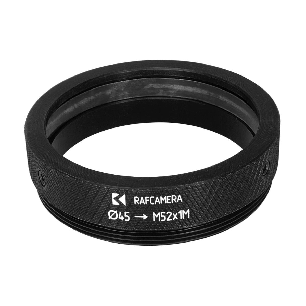 45mm clamp to M52x1 male thread adapter for focusing helicoids