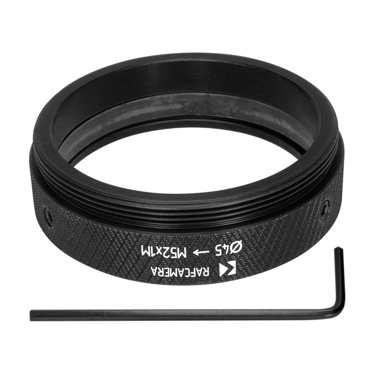 45mm clamp to M52x1 male thread adapter for focusing helicoids