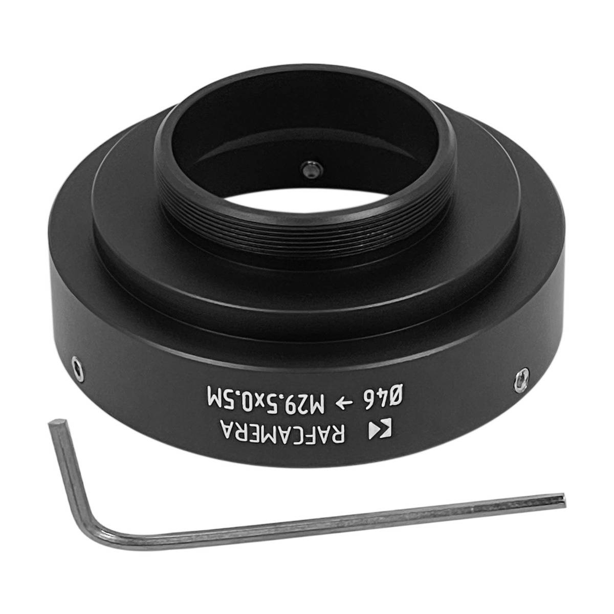 46mm clamp to M29.5x0.5 male thread adapter
