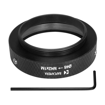 46mm clamp to M42x1 male thread adapter for Linos inspec.x 105mm lens