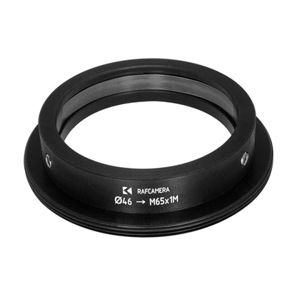 46mm clamp to M65x1 male thread adapter for helicoids