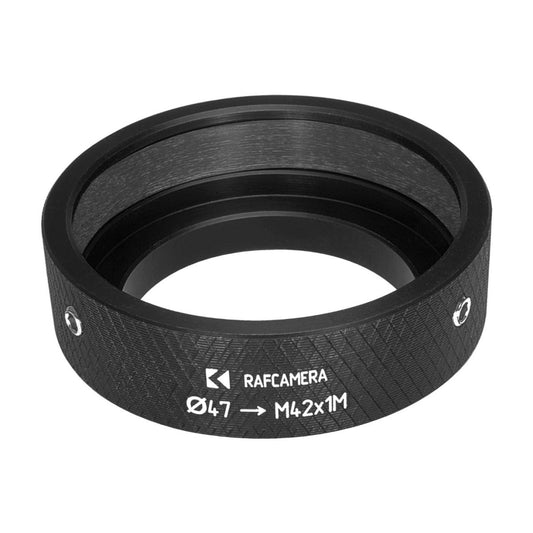 47mm clamp to M42x1 male thread adapter for focusing helicoids