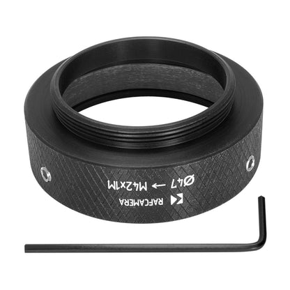 47mm clamp to M42x1 male thread adapter for focusing helicoids