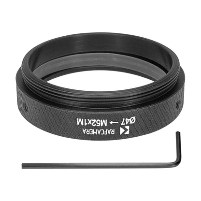 47mm clamp to M52x1 male thread adapter