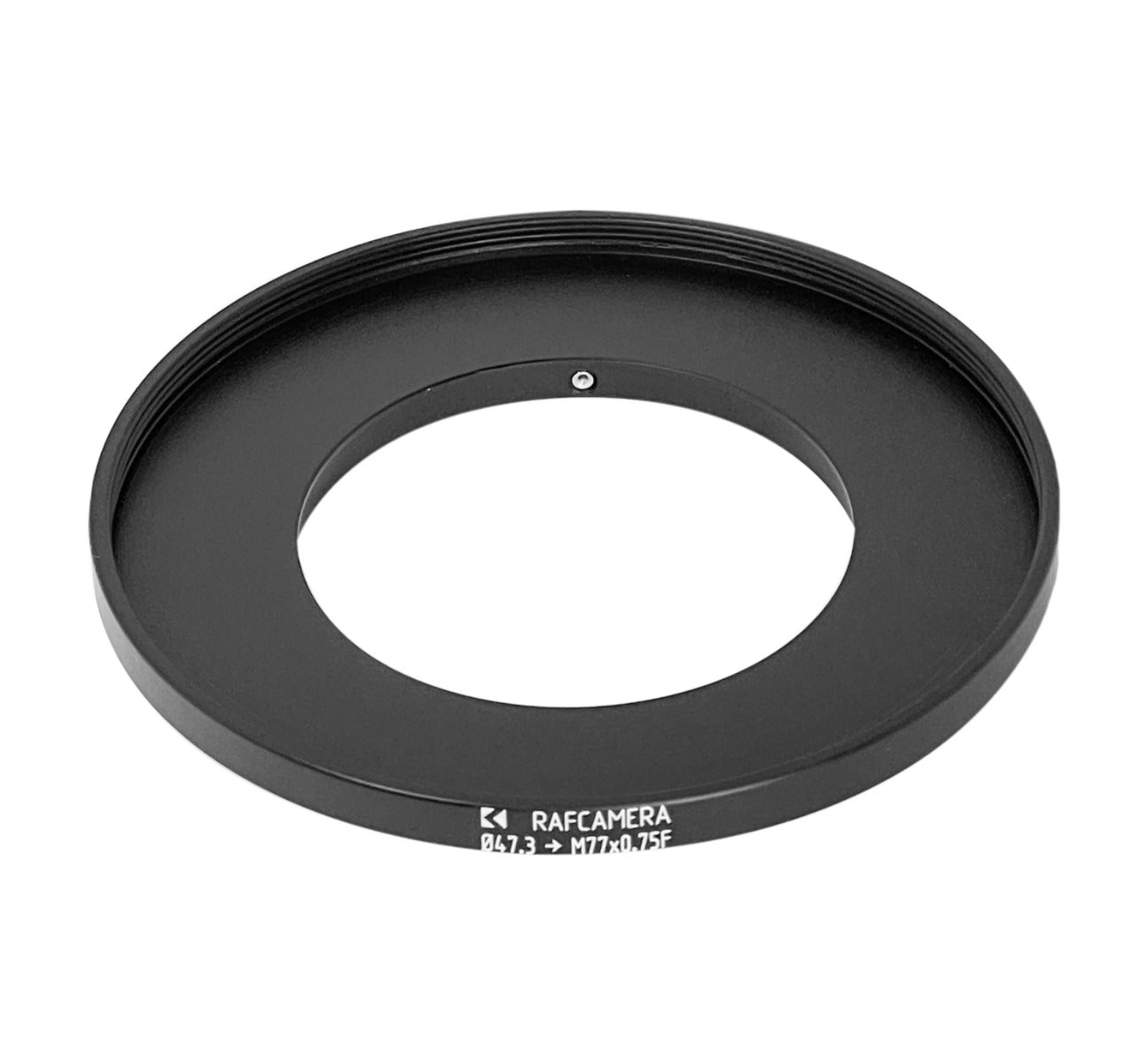 47.3mm clamp to M77x0.75 female thread adapter for Angenieux 2.2/24mm lens