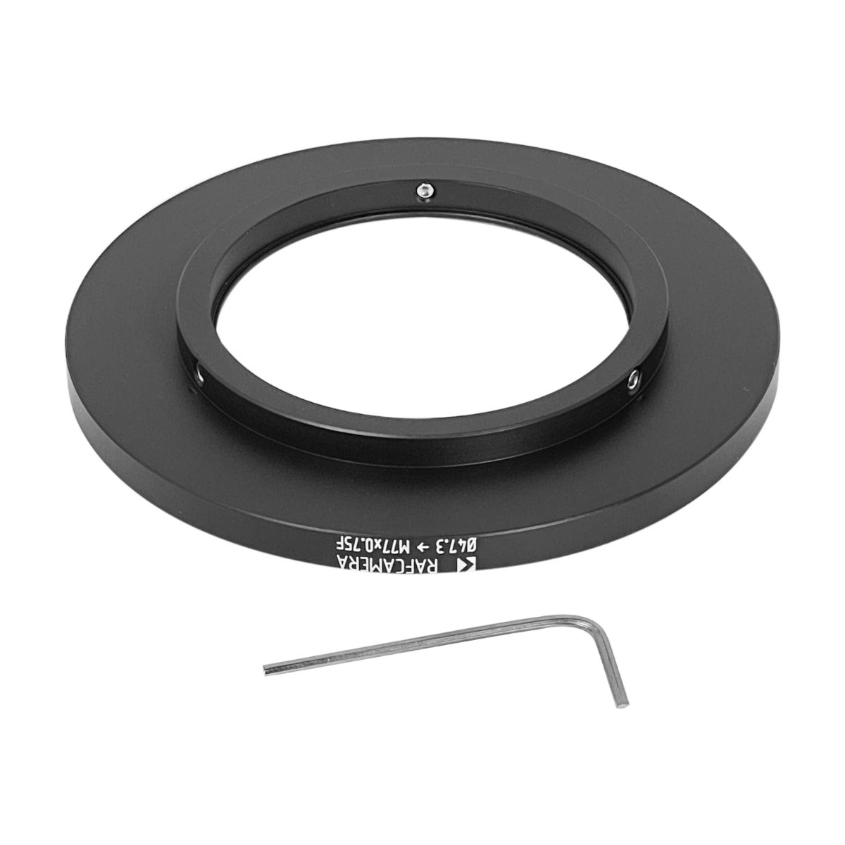 47.3mm clamp to M77x0.75 female thread adapter for Angenieux 2.2/24mm lens