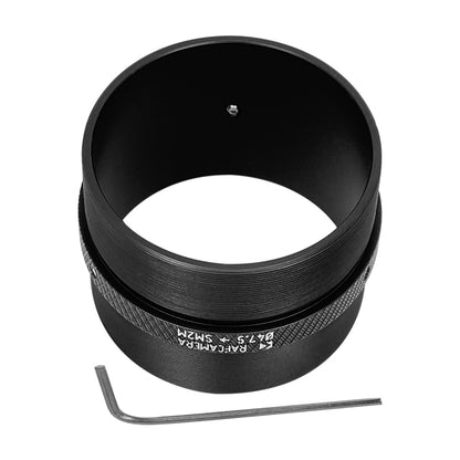 47.5mm clamp to SM2 male thread adapter for Plustek 120 Lens