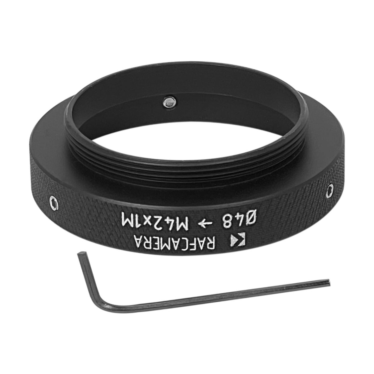 48mm clamp to M42x1 male thread adapter for LLG collimating optic