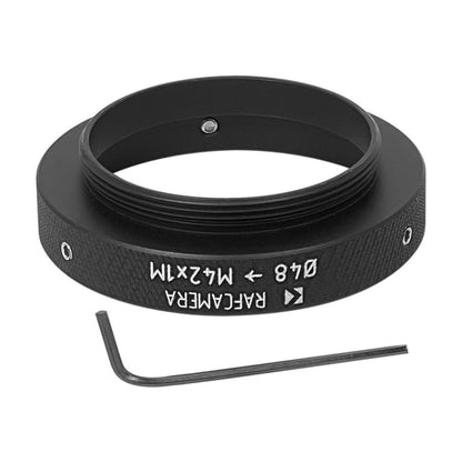 48mm clamp to M42x1 male thread adapter for LLG collimating optic