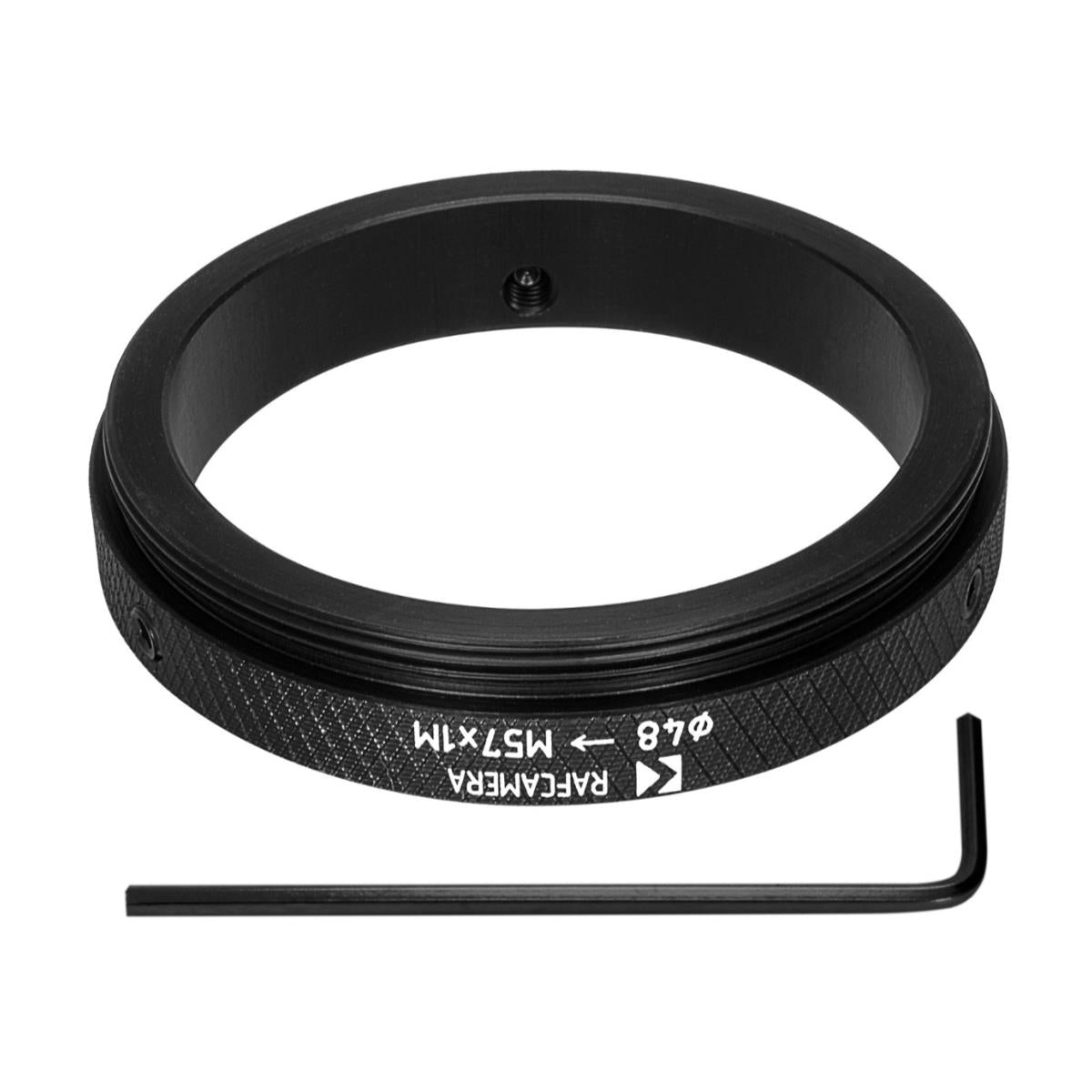 48mm clamp to M57x1 male thread adapter