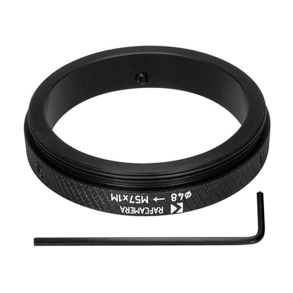 48mm clamp to M57x1 male thread adapter