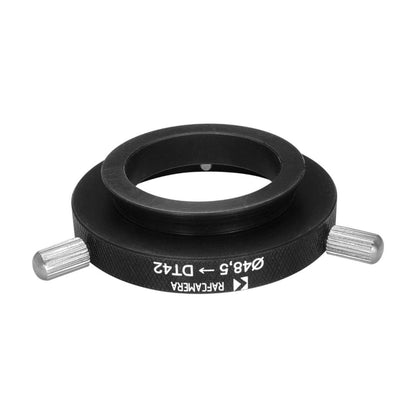 48.5mm to 42mm dovetail adapter (Nikon S microscope head on Olympus BH2 stand)