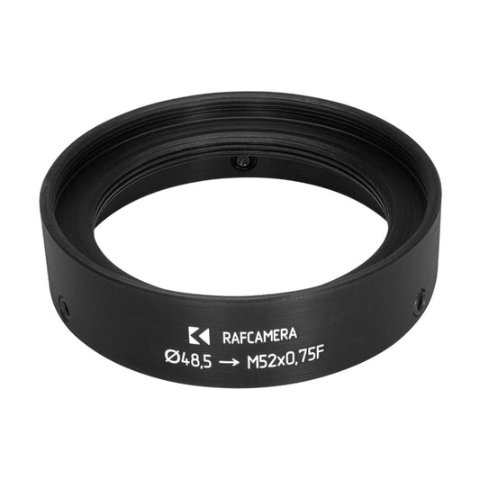 48.5mm clamp to M52x0.75 female thread adapter