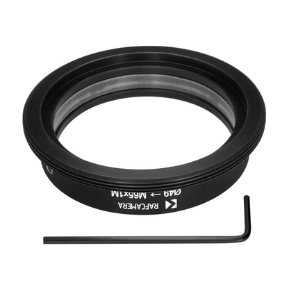 49mm clamp to M65x1 male thread adapter