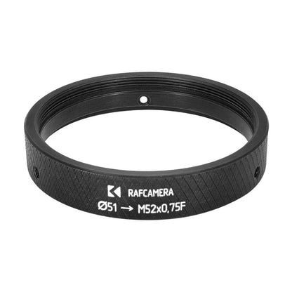 51mm clamp to M52x0.75 female thread adapter for Minolta CE Rokkor lenses