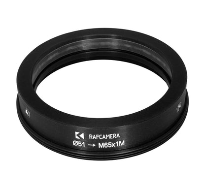 51mm clamp to M65x1 male thread adapter for helicoids
