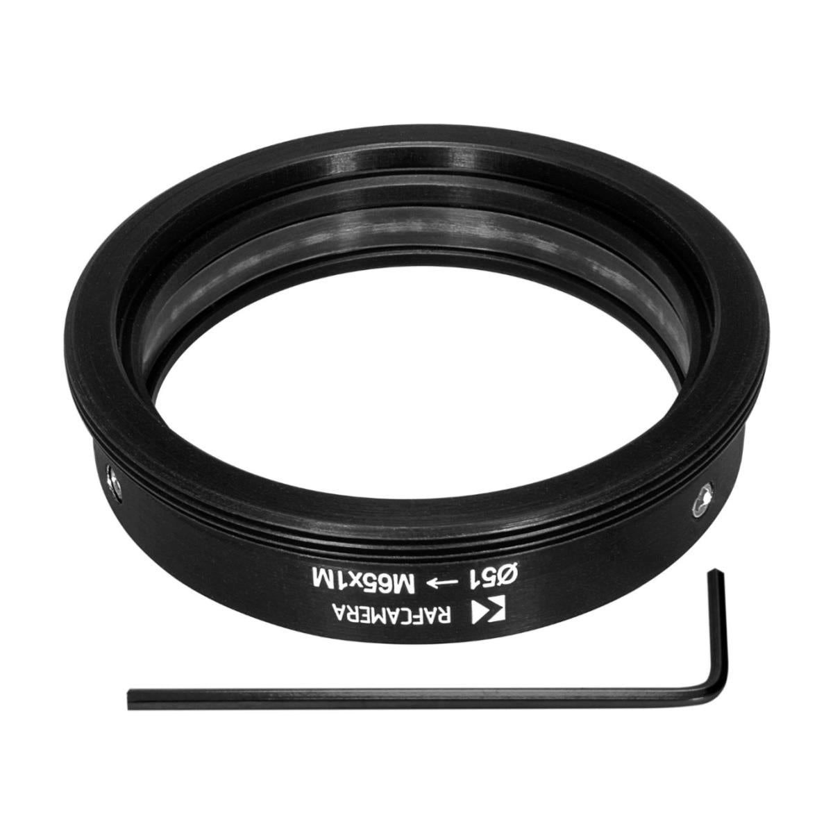 51mm clamp to M65x1 male thread adapter for helicoids