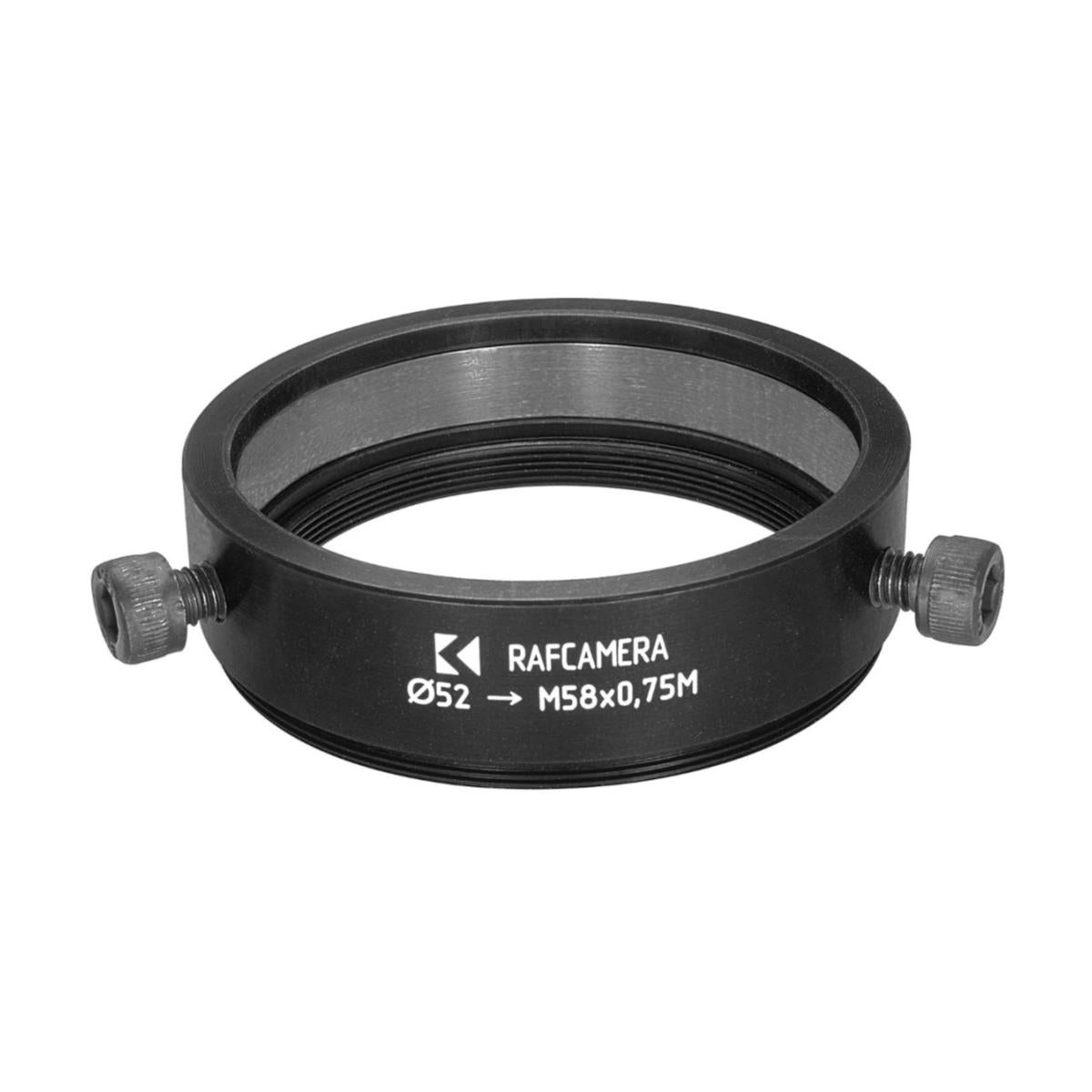 52mm clamp to M58x0.75 male thread adapter for Kowa Anamorphic 16-H lens