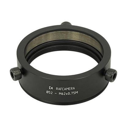 52mm clamp to M62x0.75 male thread adapter for Kowa Anamorphic 16-H lens