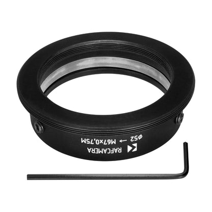52mm clamp to M67x0.75 male thread adapter for Kowa Anamorphic 16-H lens